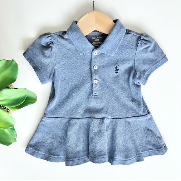 Ralph Lauren Other - Ralph Lauren Baby Girl Peplum Polo Top 18 Months